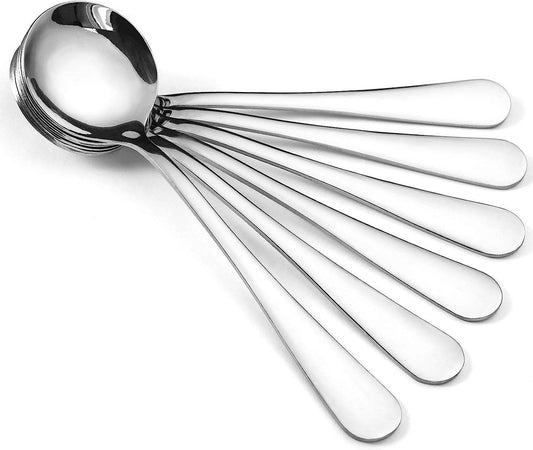 Stainless Steel Soup Spoon Set (6 pcs)