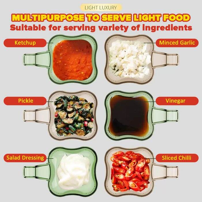 Dipping Serving Plates (6 pcs)(Green)