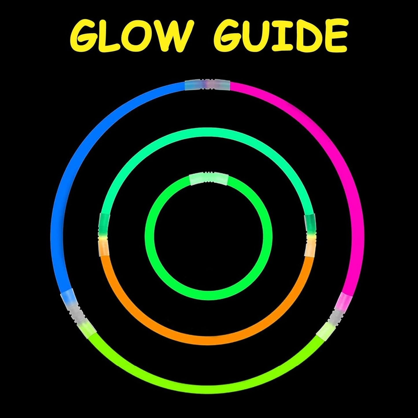Fluorescent Glow Sticks (100 pcs)