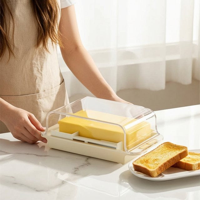 Butter Storage Box with Push Handle