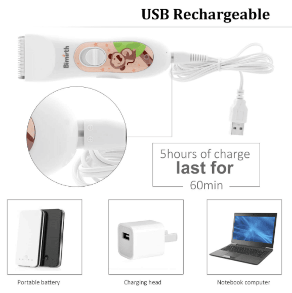 Quiet Cordless Hair Clippers For Children