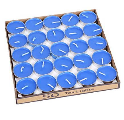Coloured Tea Light Candles (50 pcs)
