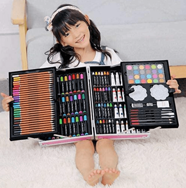 Unicorn Art Set With Aluminum Casing (145pc)
