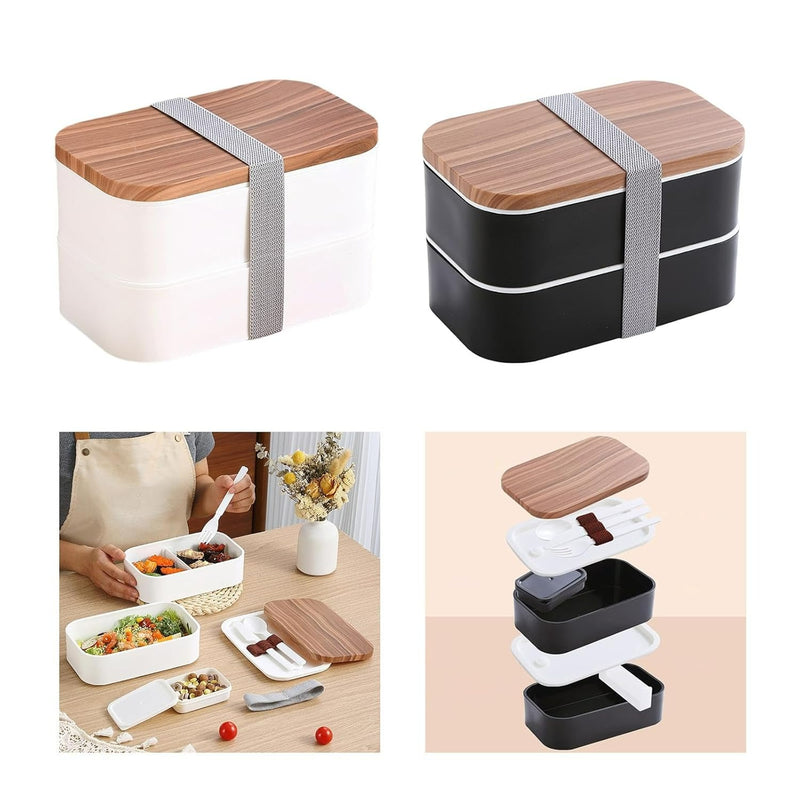 Double Layer Lightweight Reusable Lunch Container (1.6L)(Each)