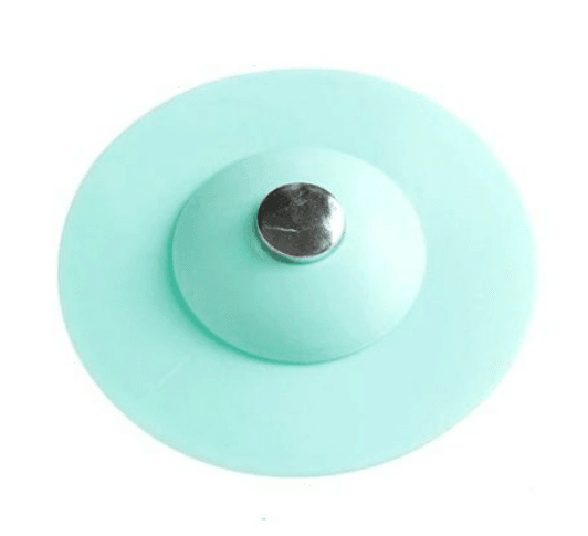 Dual Purpose Drain Stop and Hair Catcher