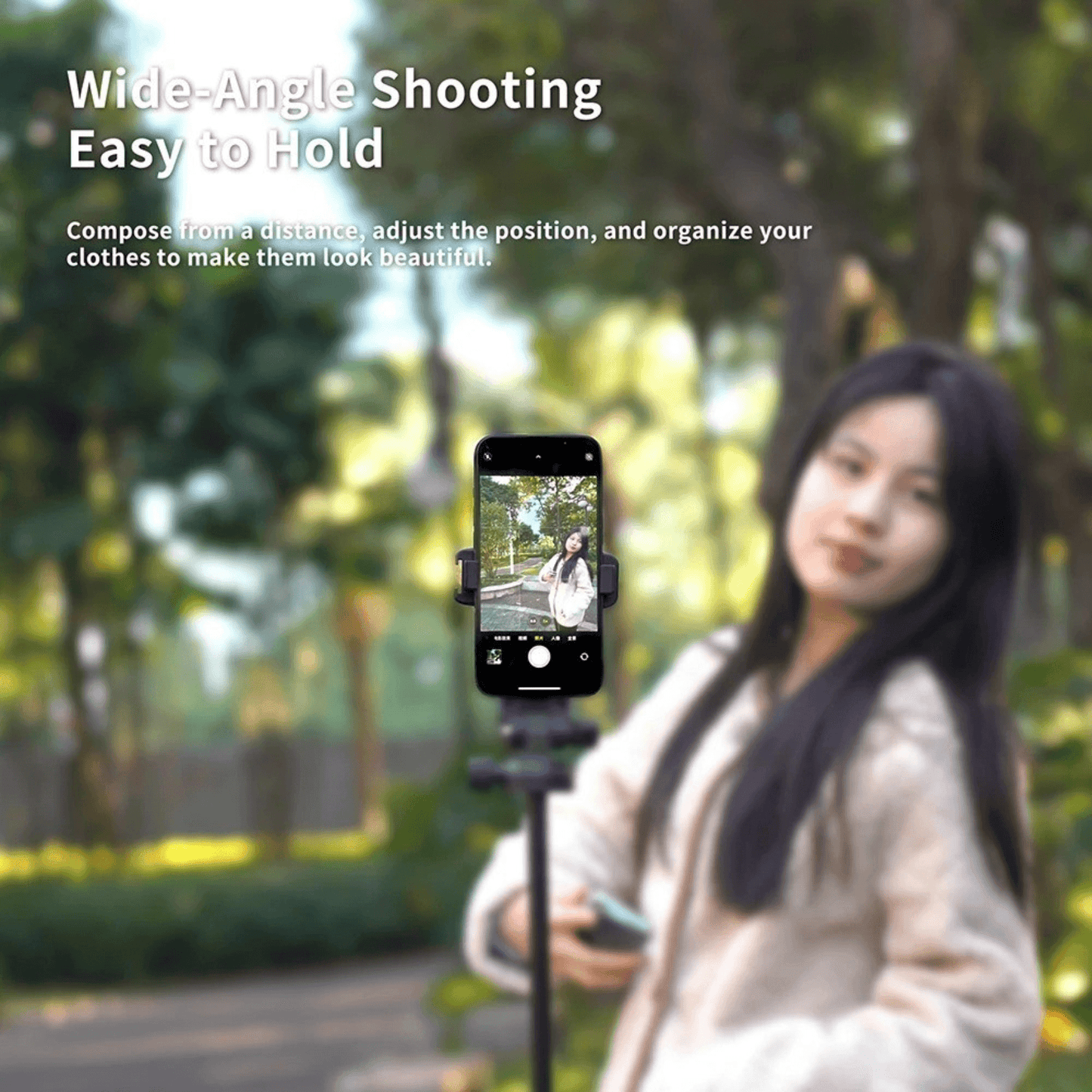 Magnetic Screen Sharing Bluetooth Selfie Screen