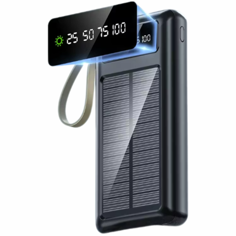Multi Adapter Solar Powerbank (8000mAh) - Alt View