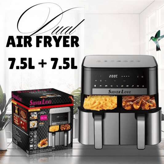 Dual Drawer Air Fryer (7.5L Plus 7.5L)