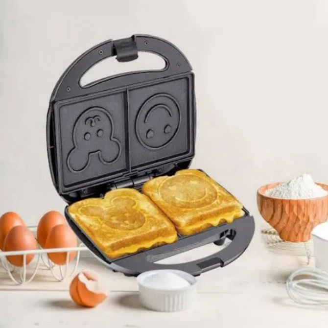 Smiley Face Sandwich And Waffle Maker