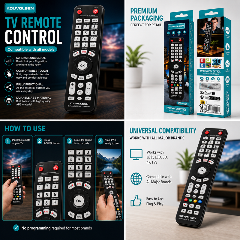 Universal LCD/LED TV Remote Control