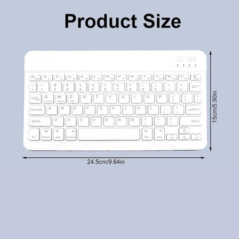Mini Wireless Portable Bluetooth Keyboard (Keyboard Only) - Alt View