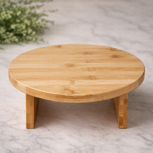 Round Bamboo Display Stand (29cm)