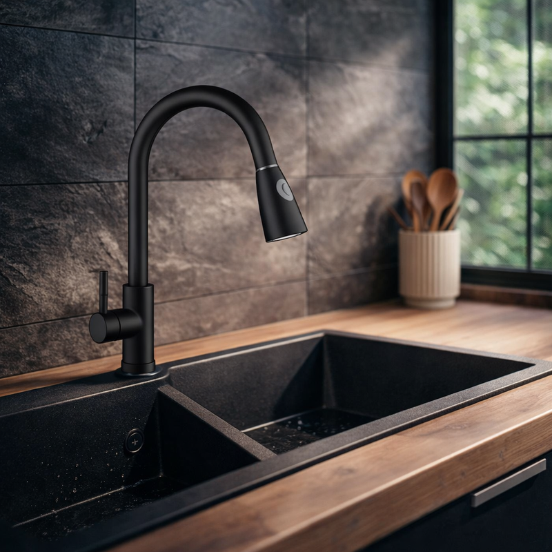 Matte Pull Down Kitchen Faucet