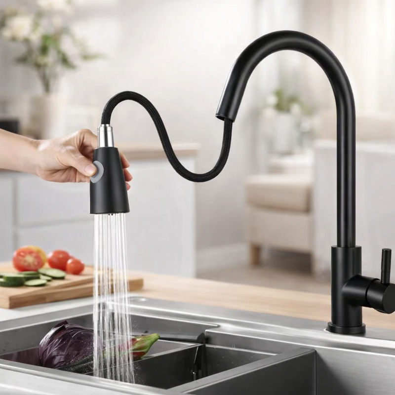 Matte Pull Down Kitchen Faucet