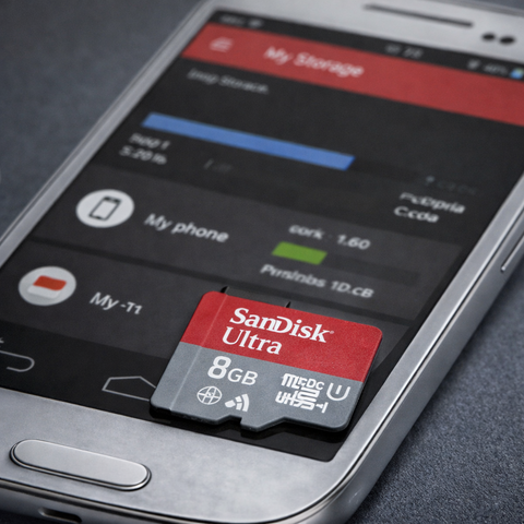SanDisk Ultra 8 GB microSD Card (8GB) - Alt View