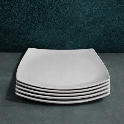 Rounded Square Melamine Plates (Large)(24cm)(6 pcs)