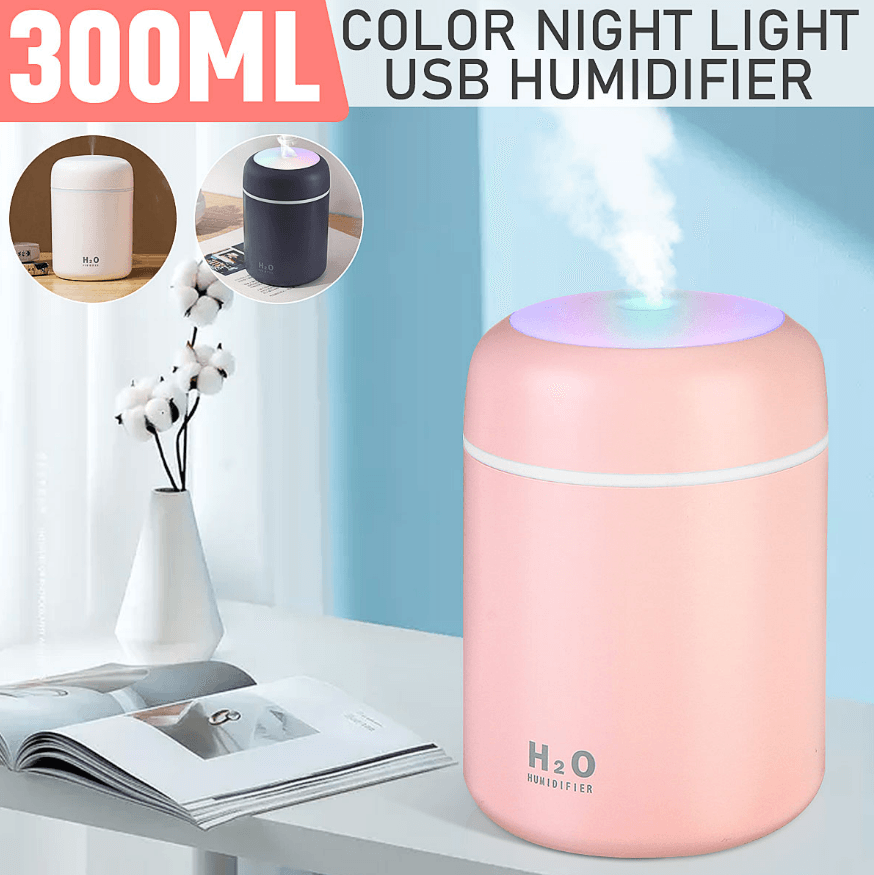Colorful Cool Mini Humidifier (300ml)