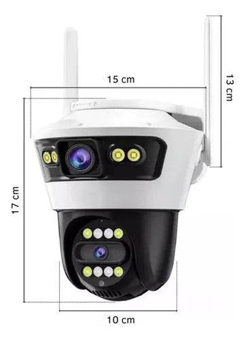 Outdoor IP Wifi Camera Fixed + Rotating - Alt View