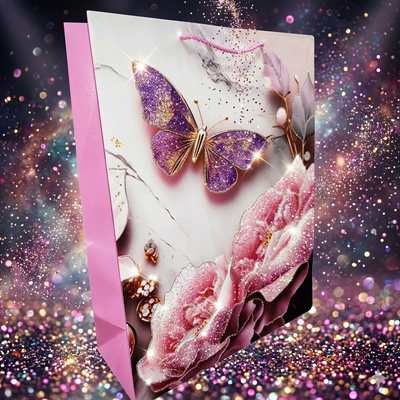 Cosmic Butterfly & Sparkling Bloom Luxe Keepsake Gift Bag (Shimmer Collection) (Copy)