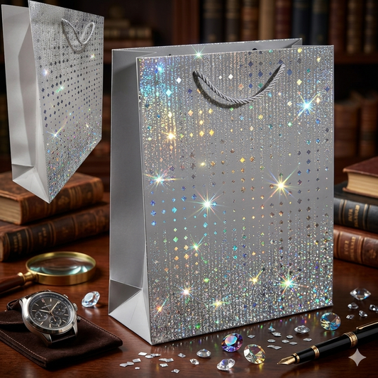 Large Radiant Keepsake Gift Bag (Grey)
