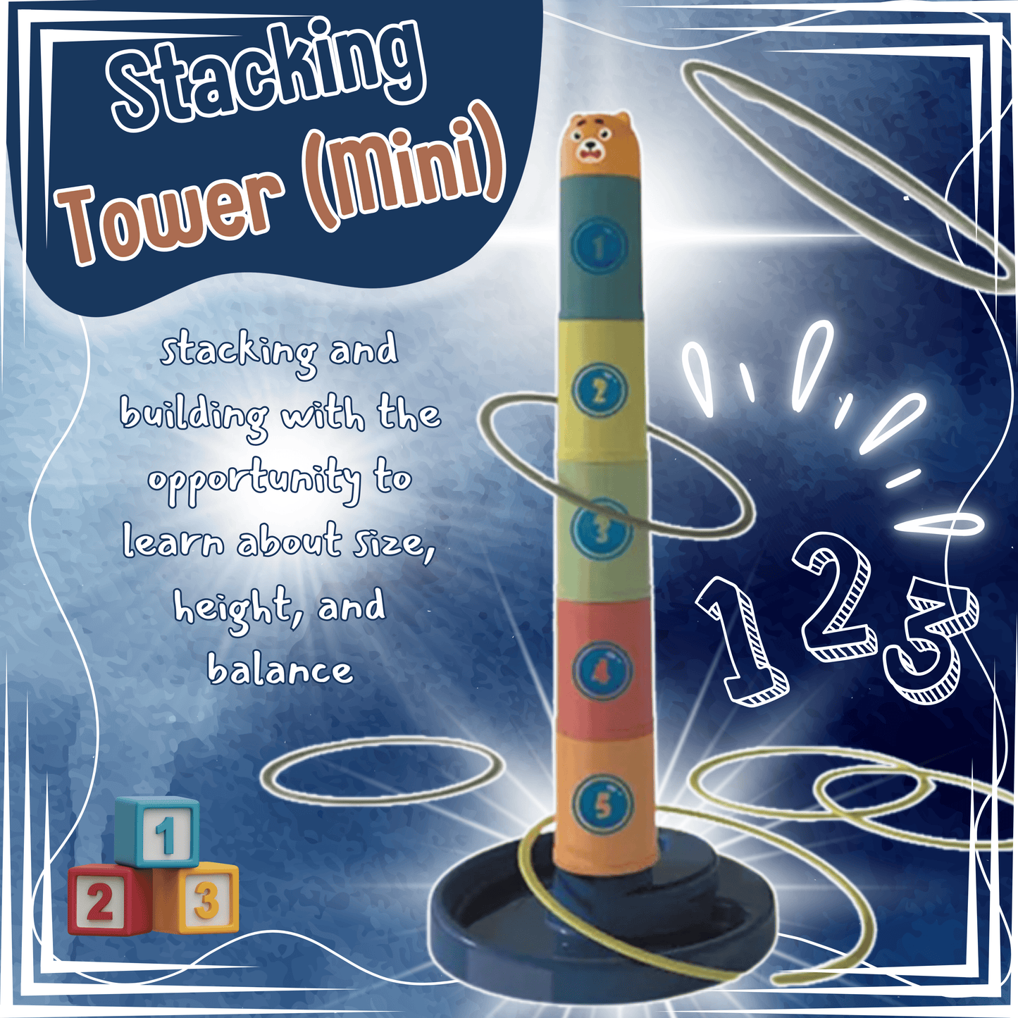 Plastic Cup Stacking Throwing Ring (14pcs)