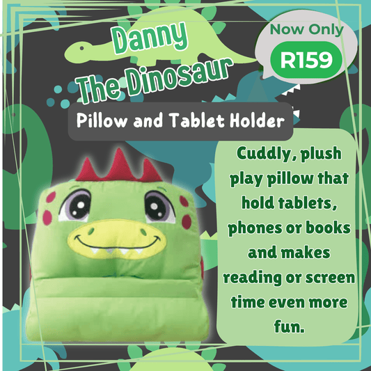 Danny The Dinosaur Padimal Pillow and Tablet Holder