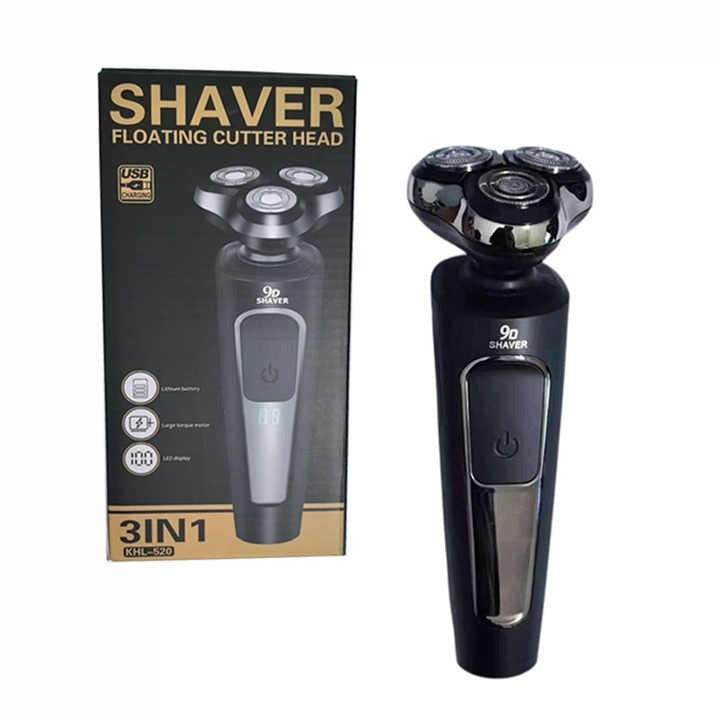 LED Electric Shaver Razor with Triple Blade