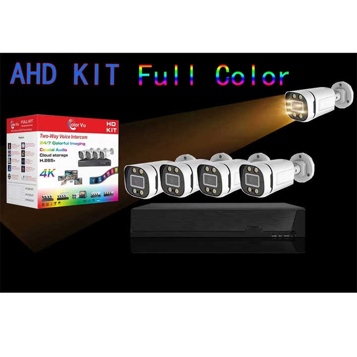 CCTV Analog Camara Kit (4 Cameras)(ICSEE APP)