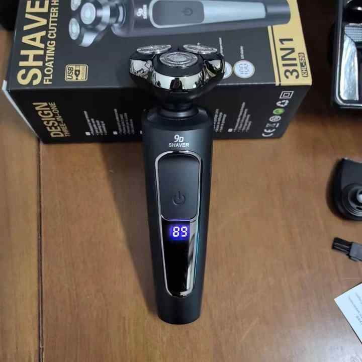 LED Electric Shaver Razor with Triple Blade