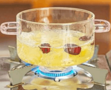 Clear Heat-Resistant Glass Simmer Pot (3.2L)