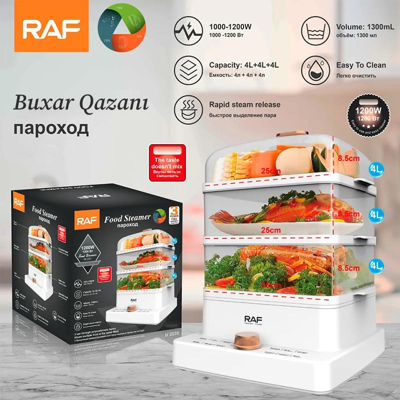 3 Layer Electric Vegetable Cooker (1200W)