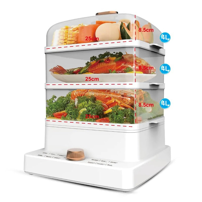 3 Layer Electric Vegetable Cooker (1200W)