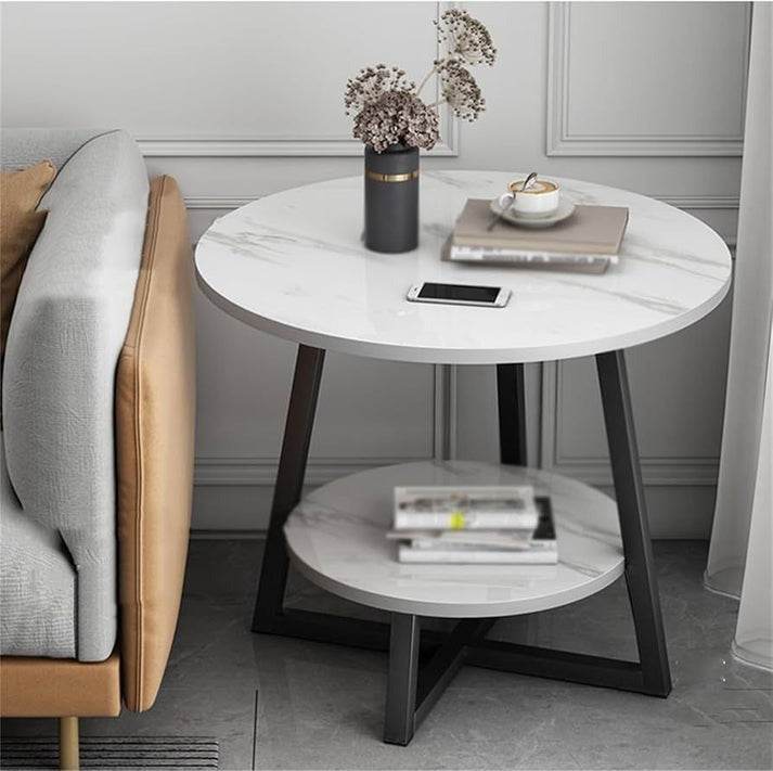 Luxury Super Sturdy Side Table (2 tier)(40x40x55 cm)