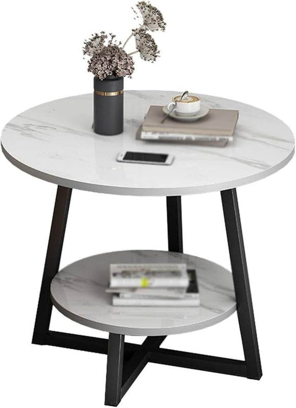 Luxury Super Sturdy Side Table (2 tier)(40x40x55 cm)