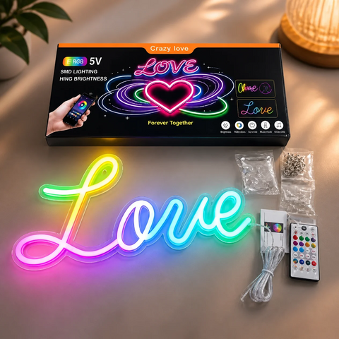 Crazy Love LED Neon Love Sign