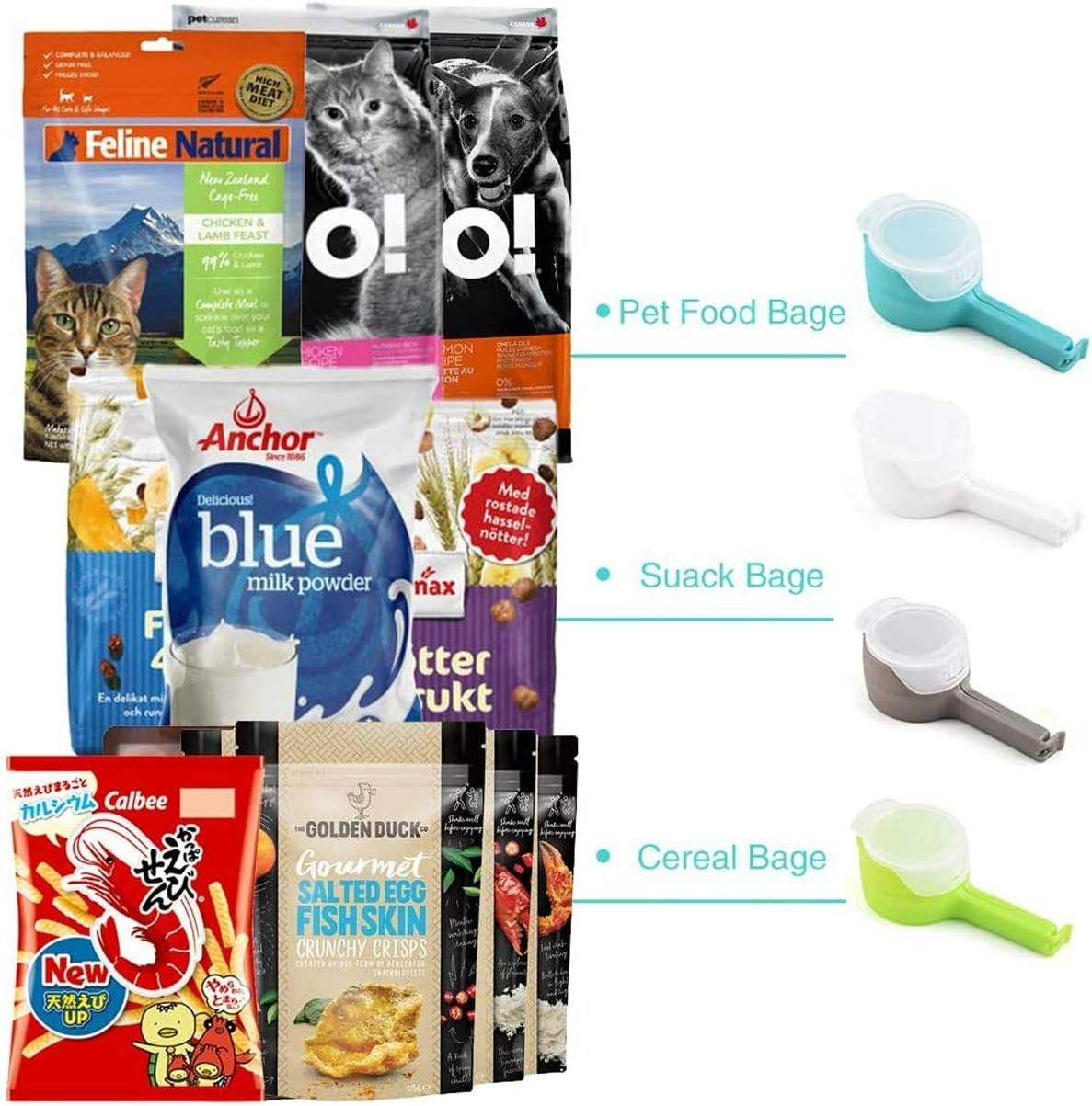 Food Preservation Sealing Pour Clip Set (4 pcs)