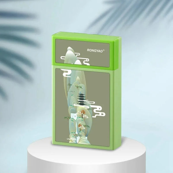 Cigarette Case with build-in Rechargeable Lighter