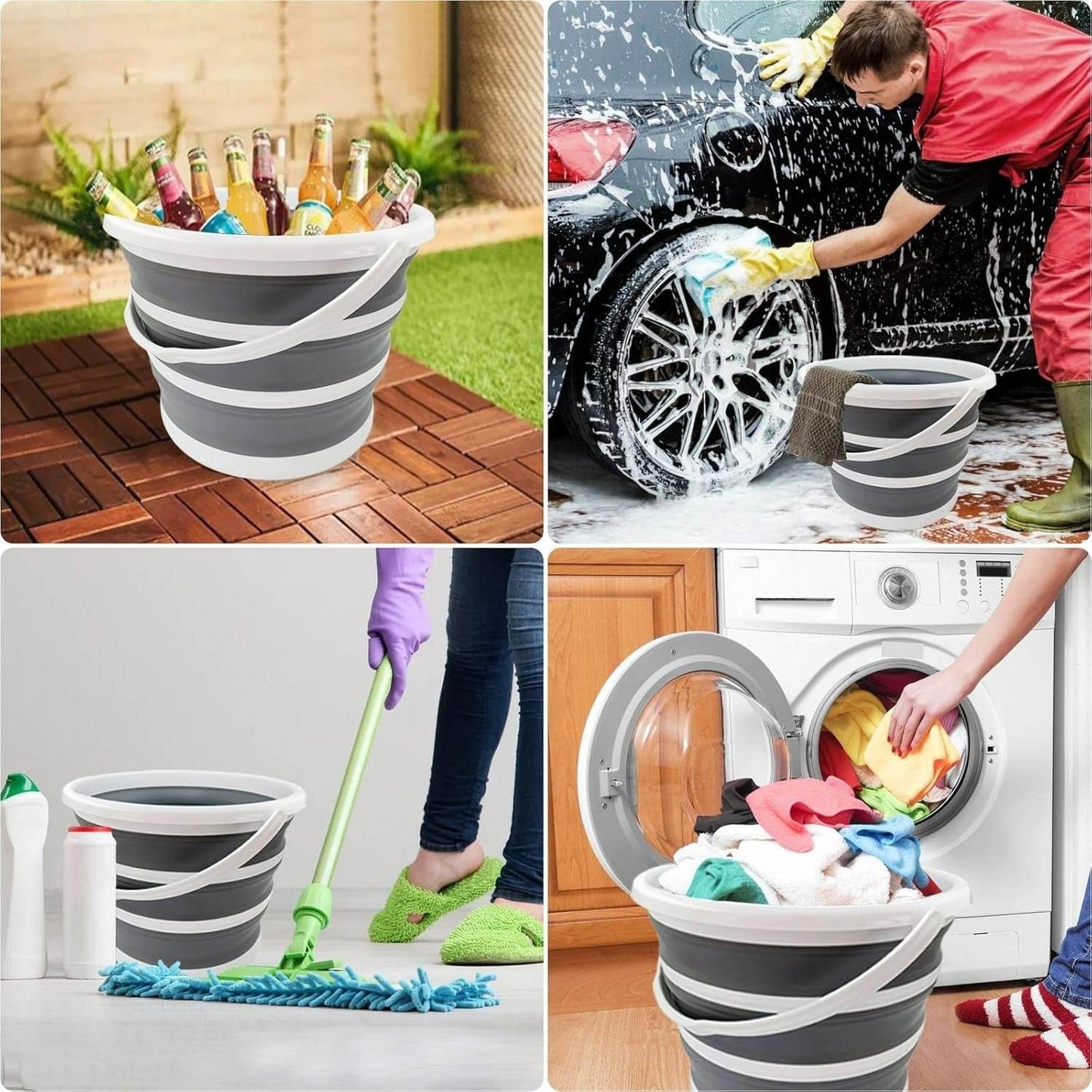 Collapsible Bucket With Handle (10L)