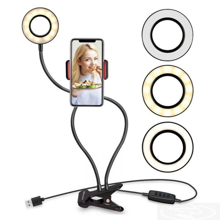 Live Stream Cellphone Stand With Light