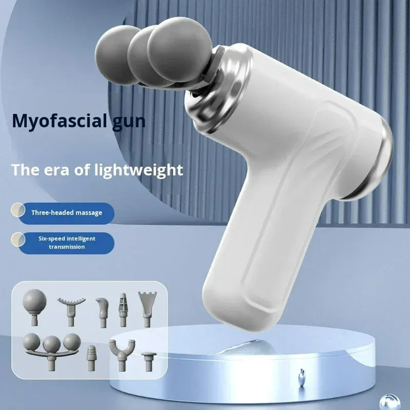 Triple‑Head Fascia Massage Gun