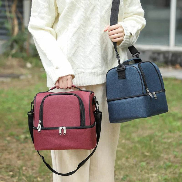 Large Capacity Square Lunch Bags (Red Only)