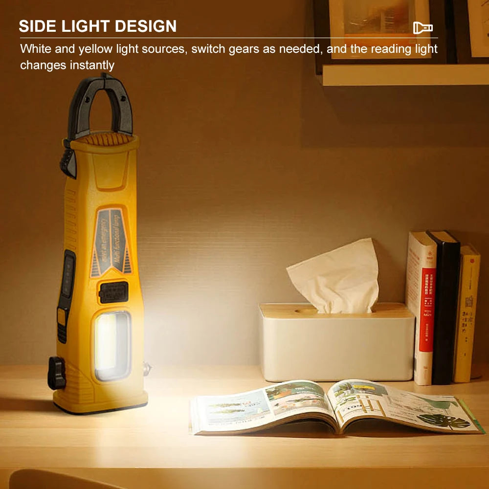 High Lumen Super Bright Solar Emergency Flashlight