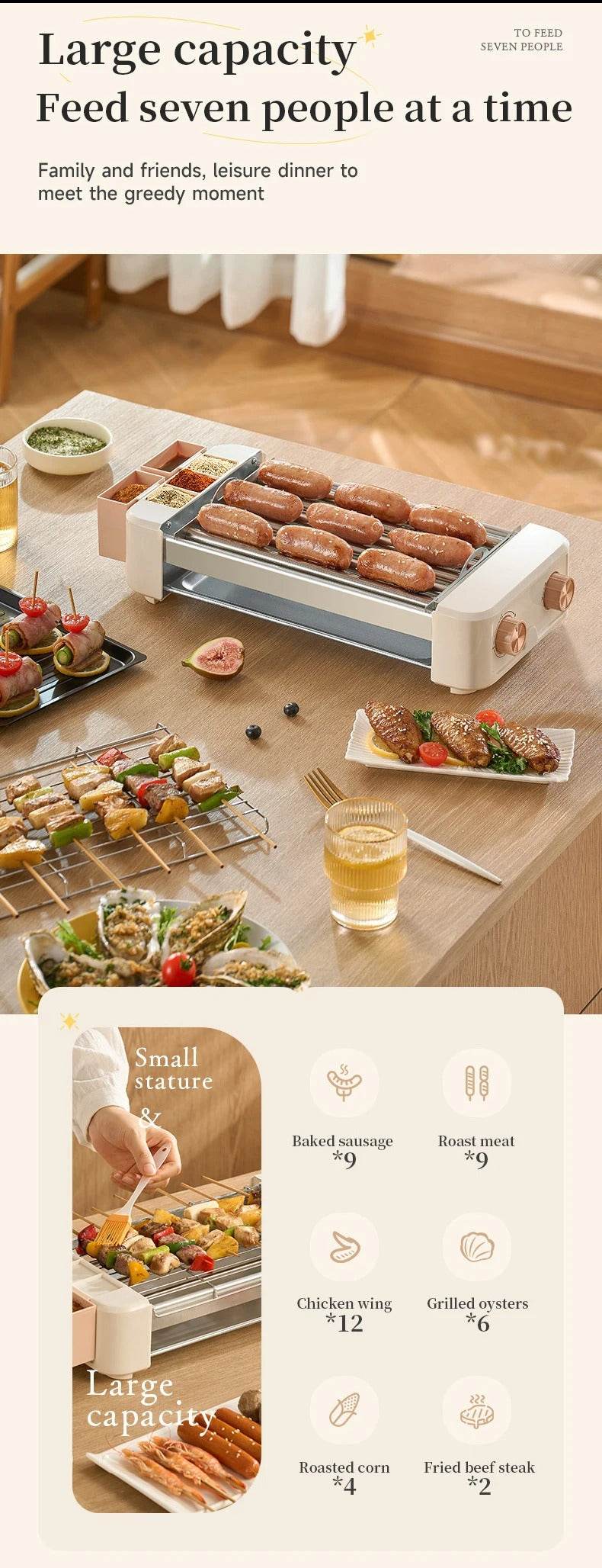 Household Electric Hot Dog Grill