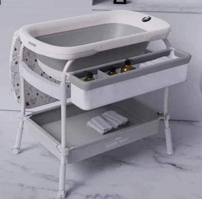 Multifunction Baby Nursing Changing Table With Fold Bathtub