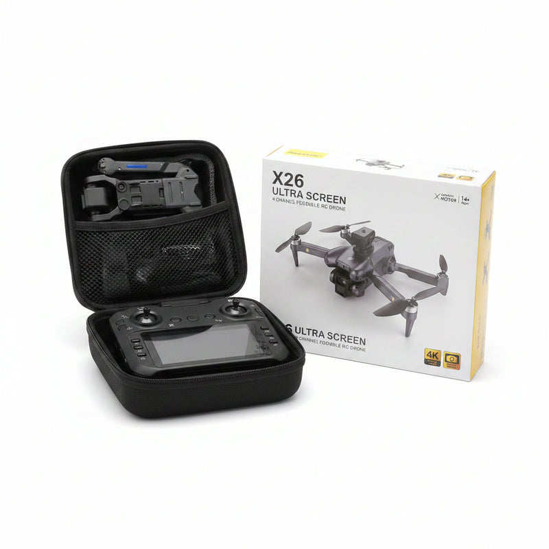 X26 Ultra Screen 4-Channel Foldable RC Drone with 4.3 inch Screen