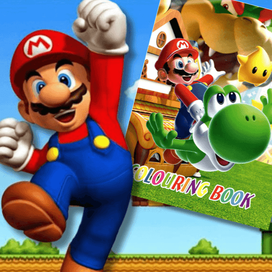 Mario Colouring Sticker Book