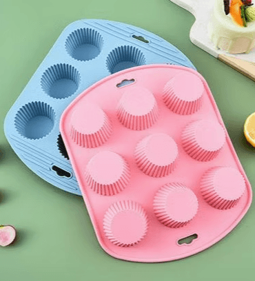 Silicone Cupcake Mold (9 cups)