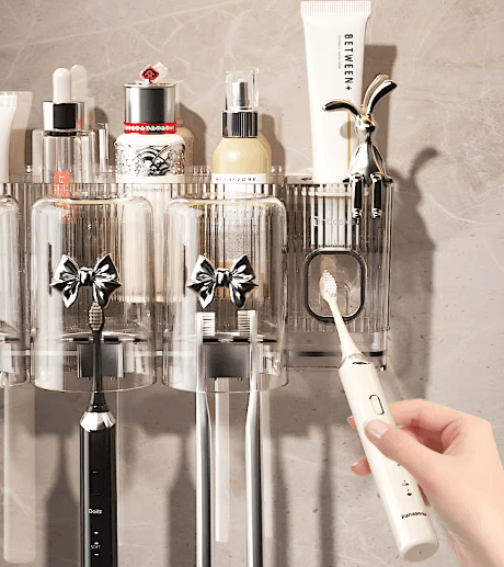 Toothbrush  And Cosmetic Holder (With Gargle Cups)