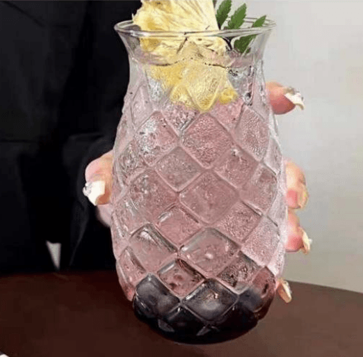 Pineapple Drinking Glass (450ml)(Each)