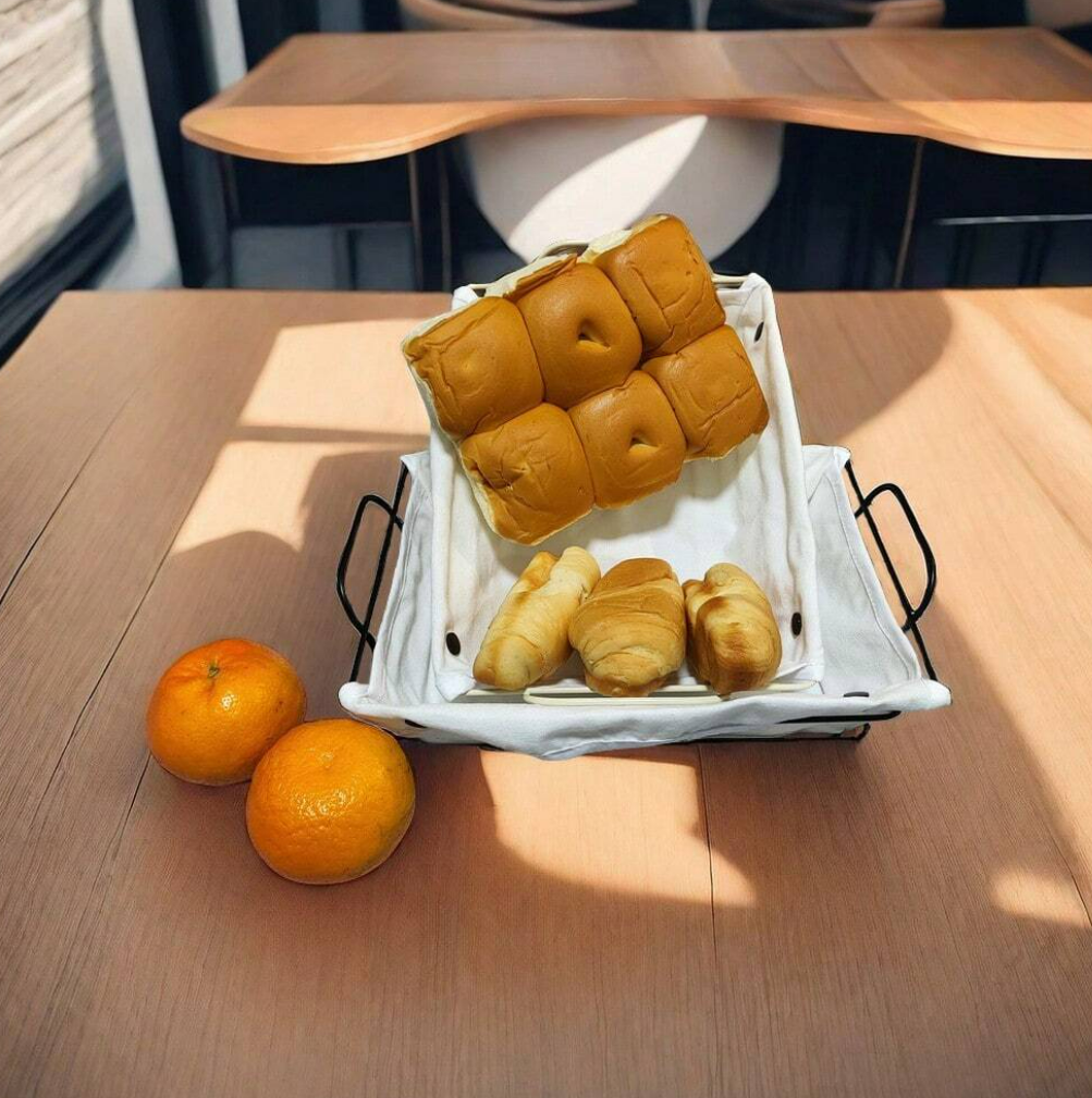 Bread Basket with Removable Fabric Lining